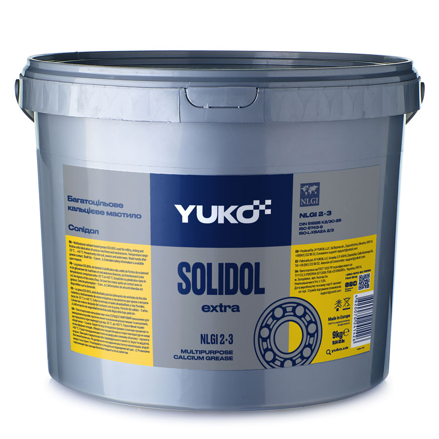 Мастило YUKO Солідол жировий, 9 кг (482007024142)